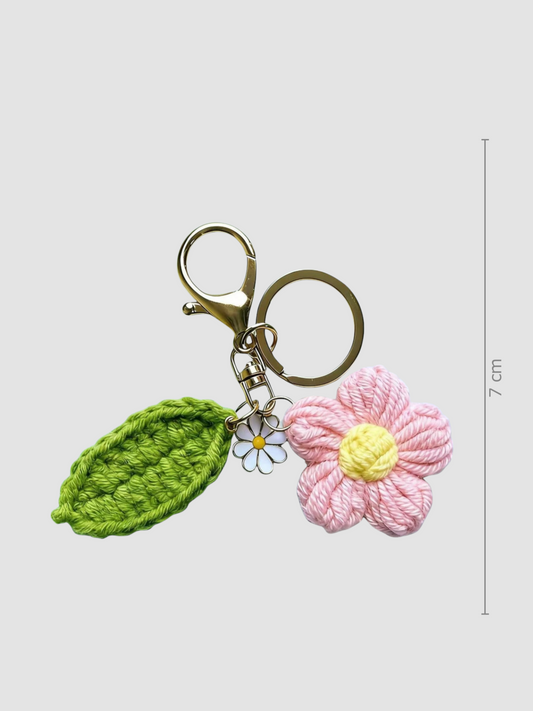 Bijou de Sac fleur au crochet