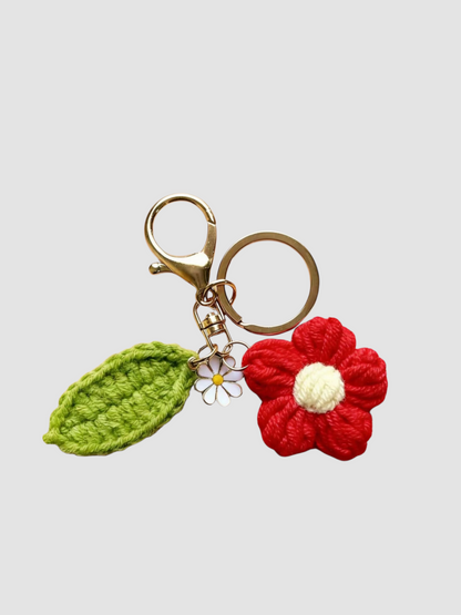 Bijou de Sac fleur au crochet